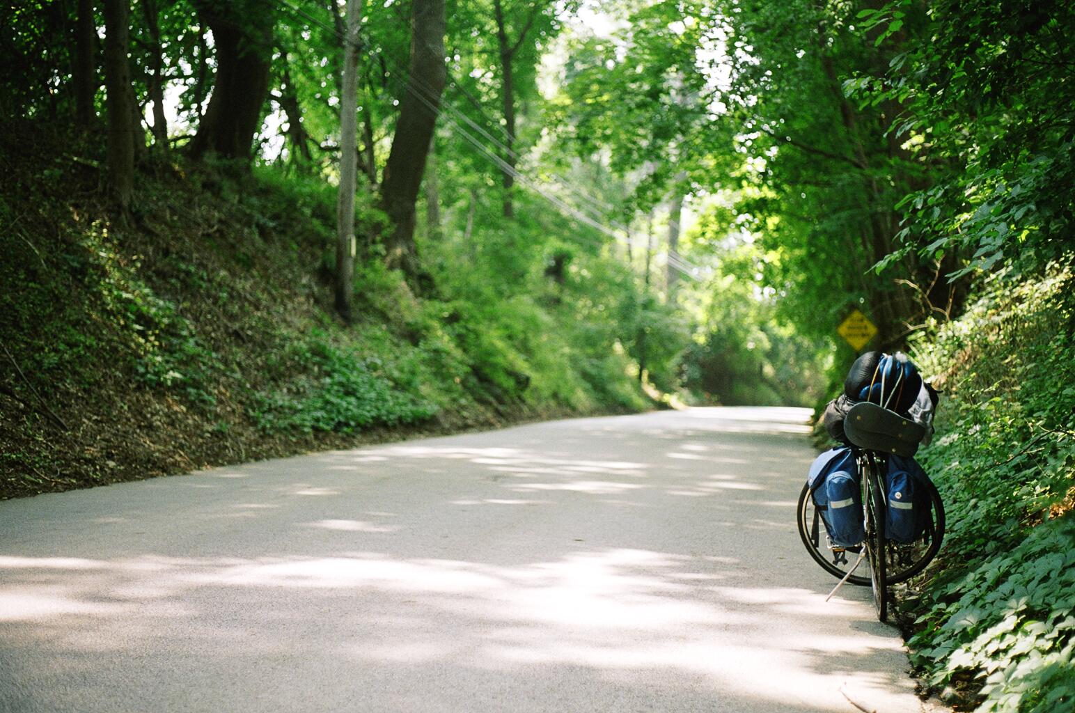 bike trip, still life; somewhere in PA, USA