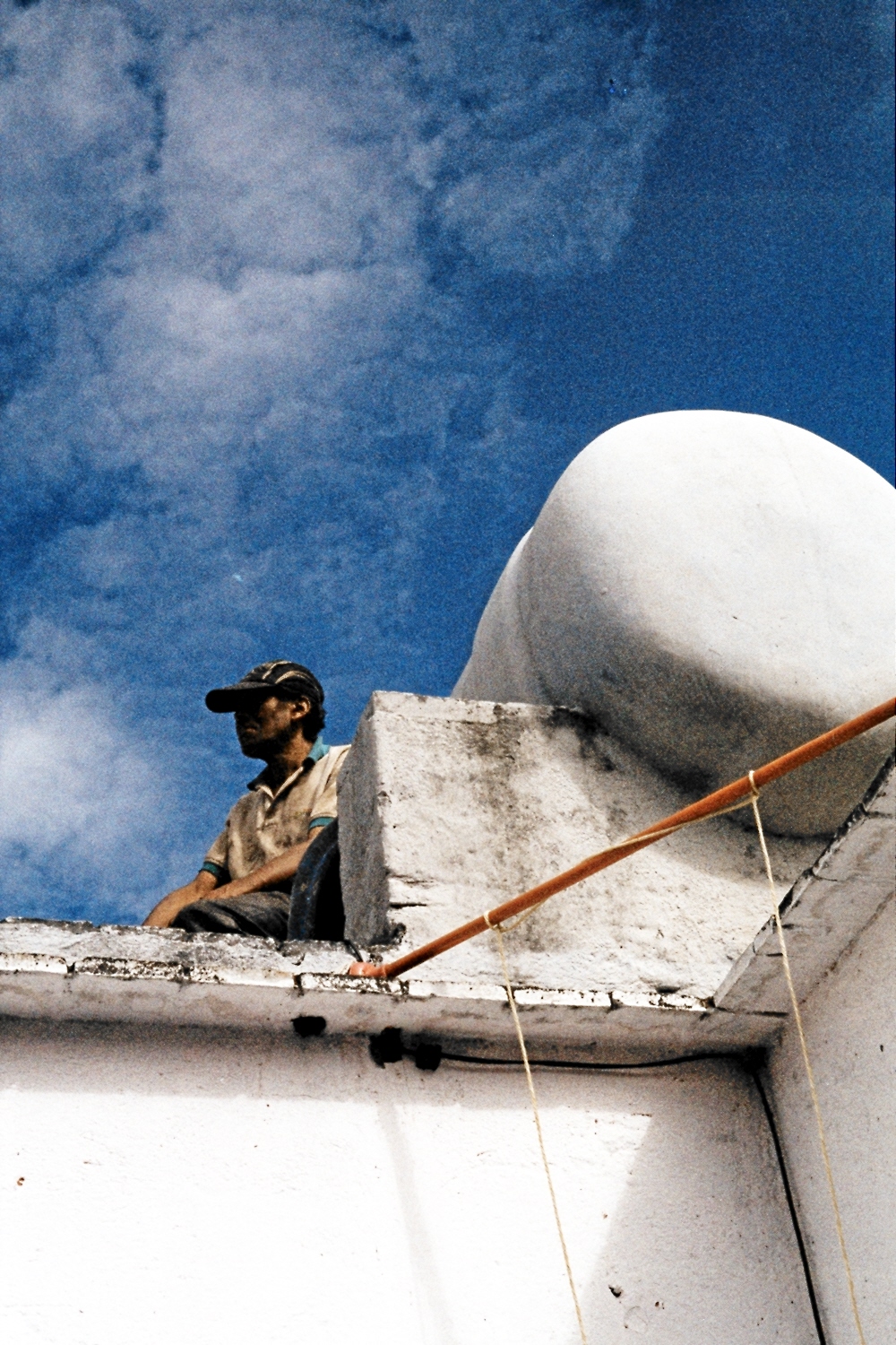 water tank portrait; Oaxaca, MEX